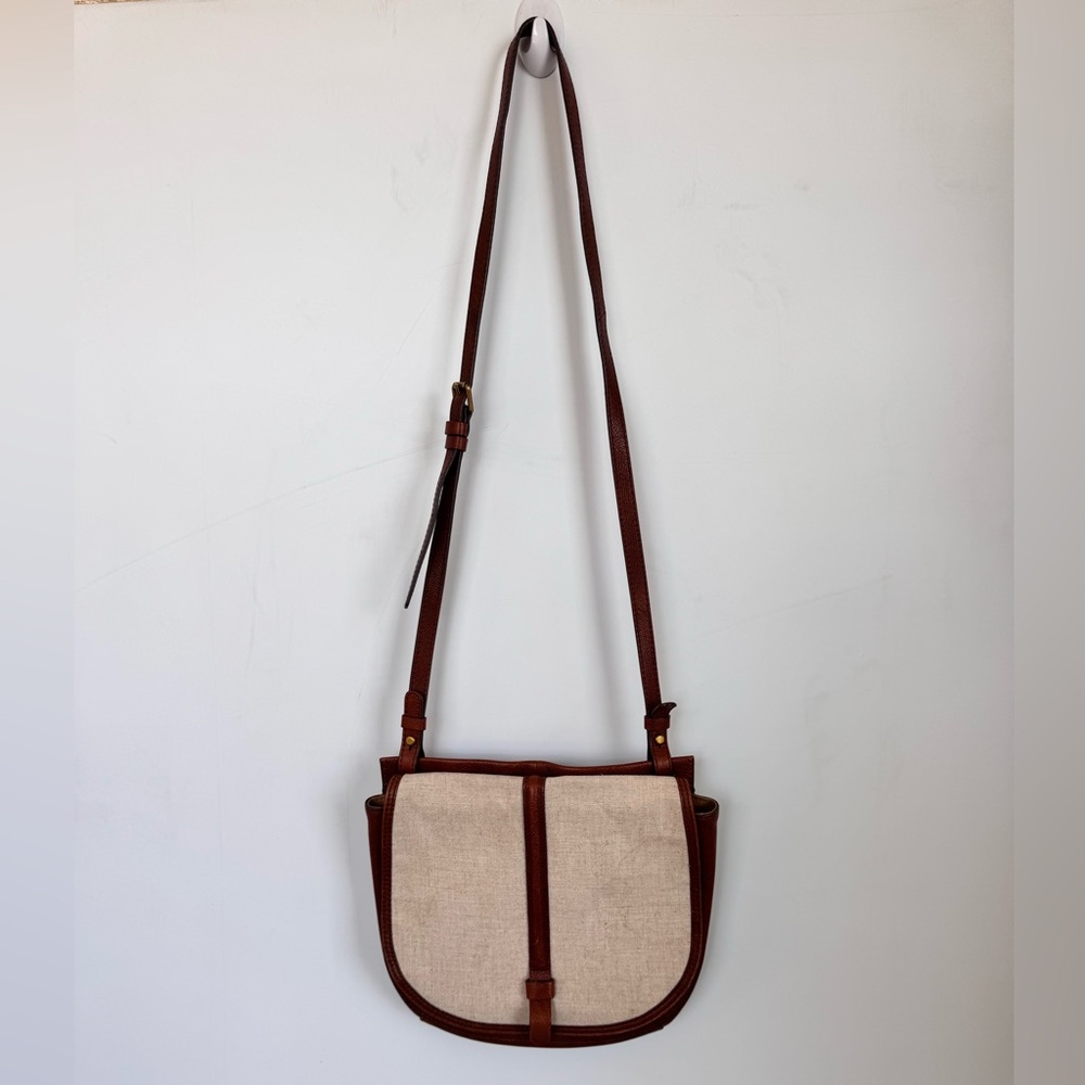 Fossil Collette Leather Crossbody Bag Natural